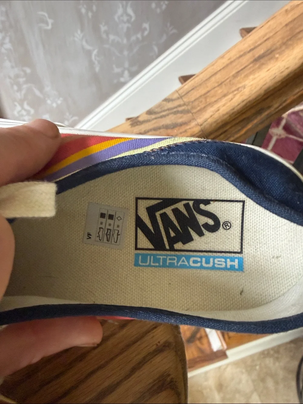VANS ladies SF retro sneaker size 8 1/2 very good condition men’s size 7 - Picture 8 of 11